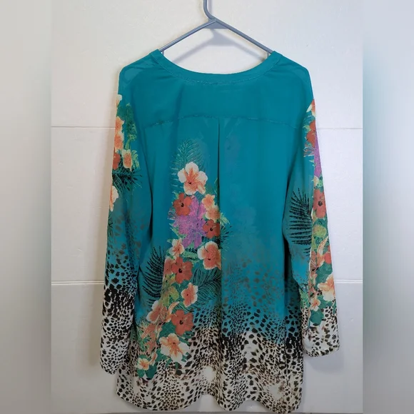 Soft Surrounding's Vibrant Floral and Animal Print Tunic - Picture 2 of 6